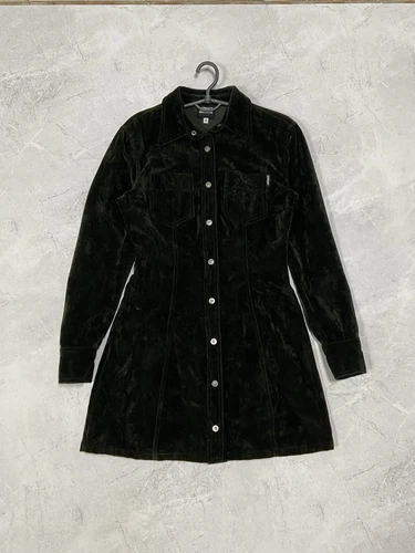 Versace cappotto velluto bottoni abito vintage donna