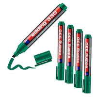 5 X Edding 330 Permanentmarker GrüN Permanent Marker Wasserfest 1-5Mm Stift Set