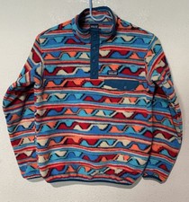 Patagonia Boys Synchilla Snap-T Fleece Pullover Delta Ramble Red 65571 Sz L 12