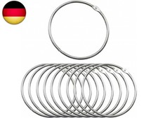 10 St&uuml;ck Warenring, Gro&szlig;e Metallring, Buchbinderinge, Schl&uuml;sselring mit Sc