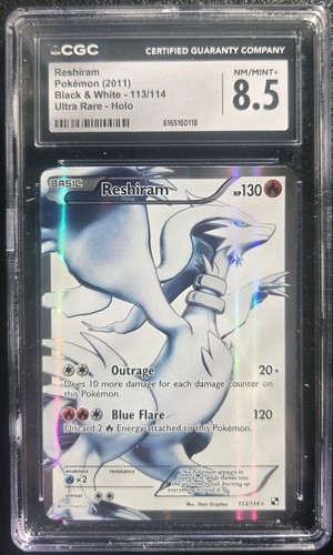 Reshiram graded CGC 8.5 for sale on eBay