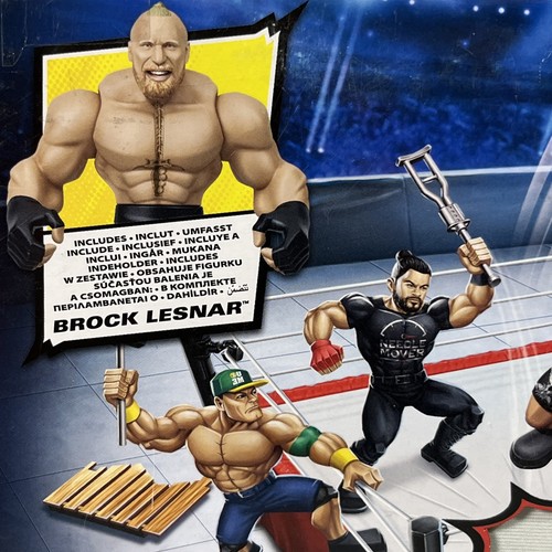 WWE Knuckle Crunchers Rebound Ring Mattel Includes Brock Lesnar Figure 2024 NEW - Picture 3 of 8