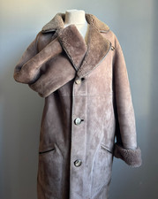 CAPPOTTO SHEARLING VERA PELLE DI PECORA 42 40 Lakeland VINTAGE
