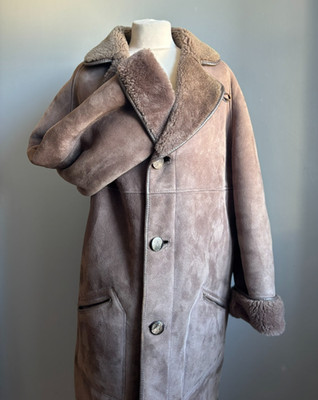 ECHTES LAMMFELL SHEARLING MANTEL 42 40 Lakeland VINTAGE