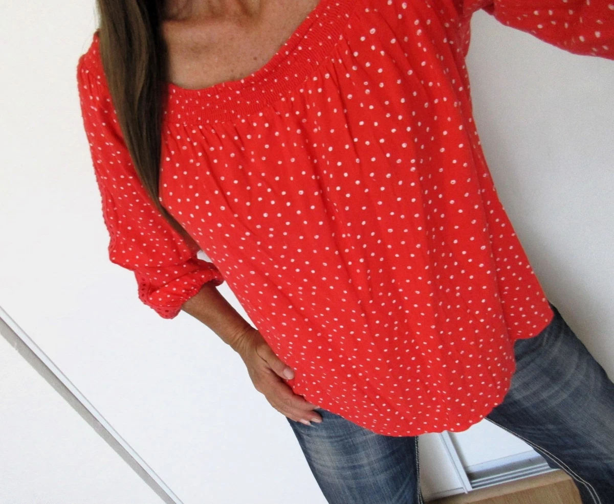 Polka Dot Off the Shoulder Tops for Women for sale | eBay