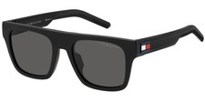Tommy Hilfiger Polarized Men's Matte Black Flat Top Sunglasses - TH1976S-0003-M9
