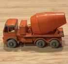 Vintage 1960s Matchbox Lesney No. 26 Orange Foden Cement Mixer with Gray Wheels