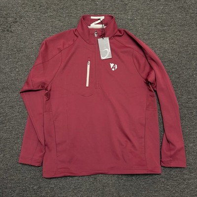 Zero Restriction Men s XL Red Tour Series Z500 L330 Golf Quarter Zip Pullover