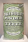Antique Sozodont Powder Enamel Sign Dental Advertising Porcelain Vintage Teeth"R