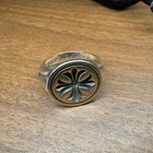 Gothic Punk Vintage Sterling 925 Silver - Seal Ring