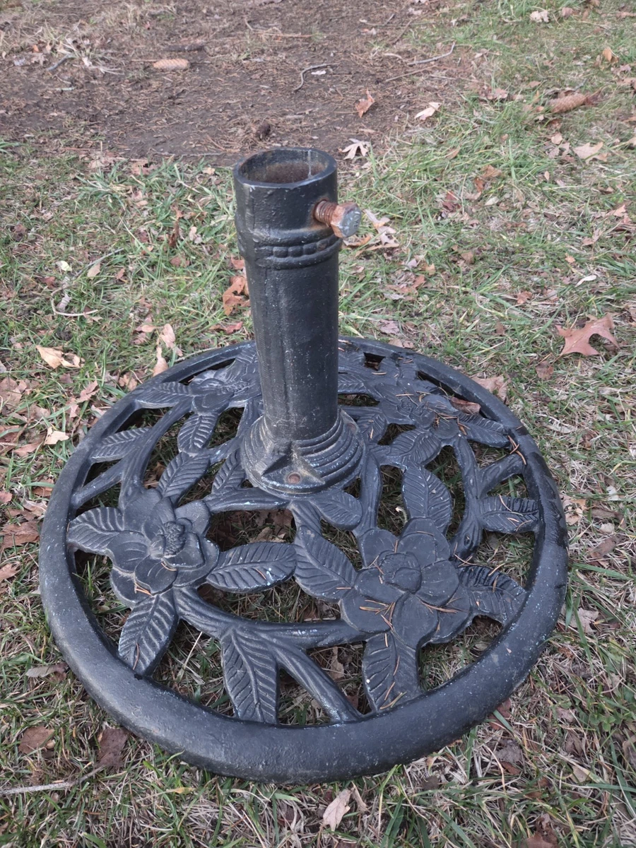 Black Iron Garden & Patio Umbrella Stands for sale | eBay