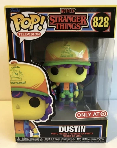 Funko Pop Stranger Things Dustin Black Light  828 Target Exclusive
