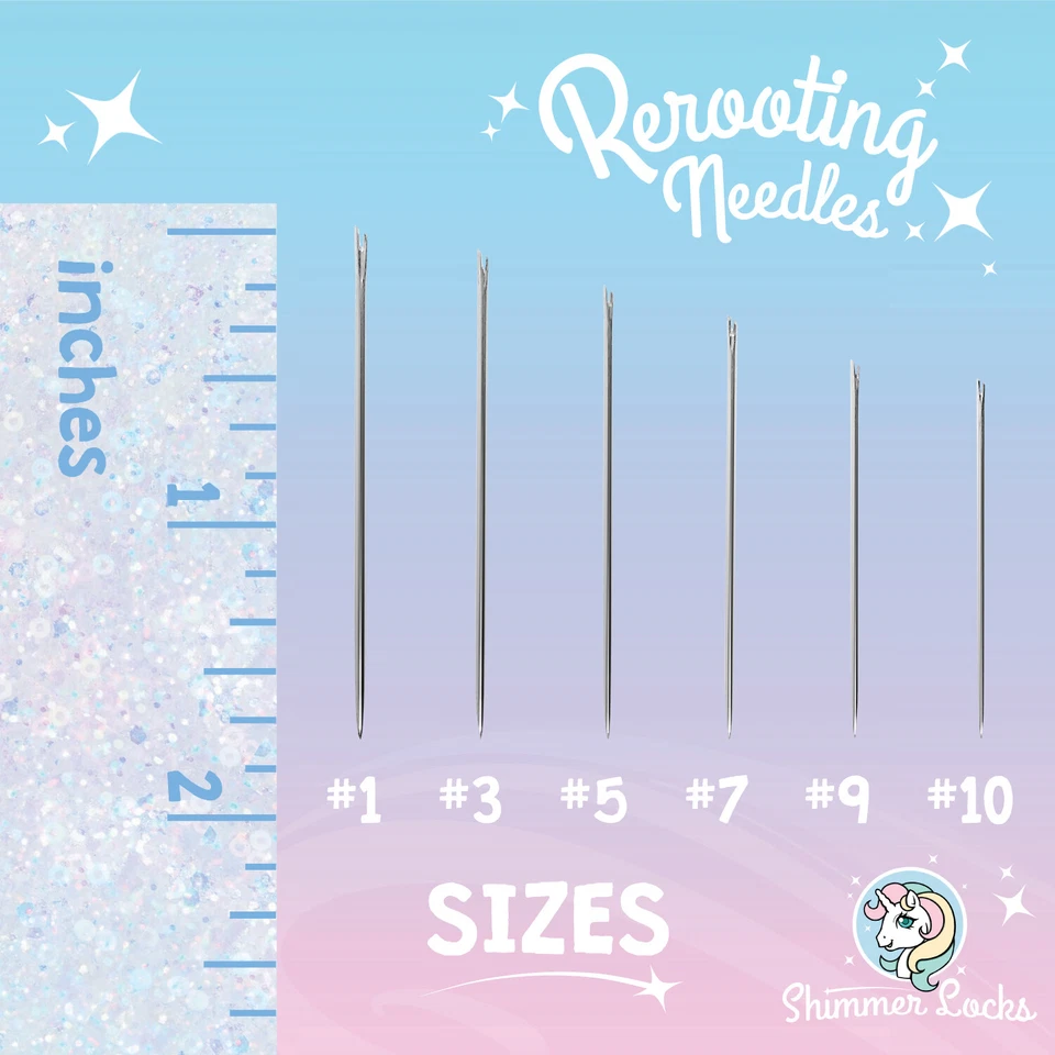 Kit de herramientas de reinicio de cabello de muñeca con agujas e instrucciones para reacondicionar / reiniciar muñecas Foto 4 de 4