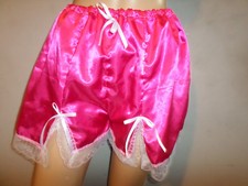 DEEP PINK LACE TRIM FRENCH CAMI STYLE KNICKERS 30-46 WAIST