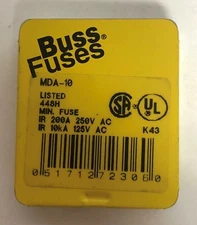cooper bussmann fuse mda 10 lot of 5  #12202
