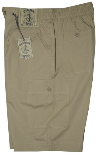 Pantalone corto uomo M L XL XXL 3XL Bermuda tasconi SEA BARRIER cotone leggero - Picture 5 of 9