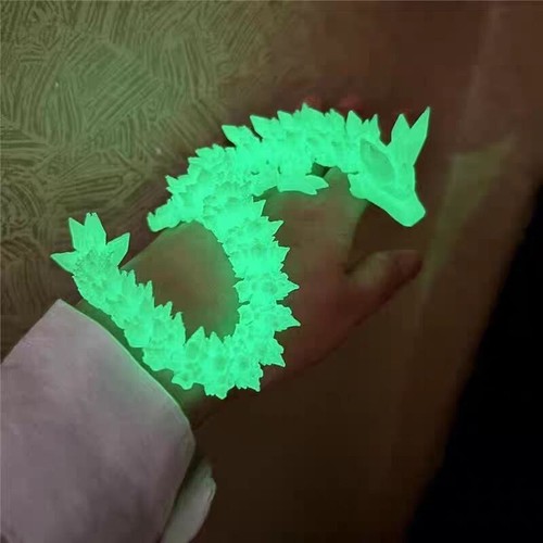 3D Printed Crystal Gem Dragon Model Flexible Decoration - Picture 5 of 17