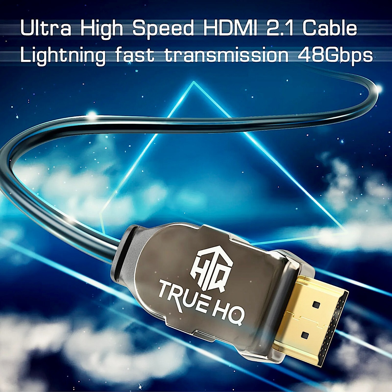 True HQ Certified HDMI 2.1 Cable 48Gbps Ultra High Speed HDMI Cable For
