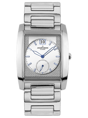 JACQUES LEMANS Herrenuhr Quarz mit Großdatum 1-1354E