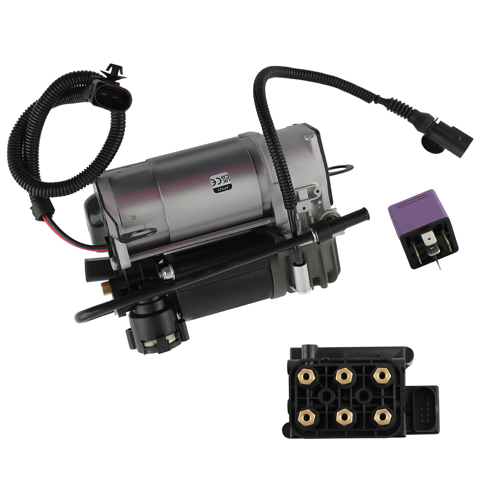 Rear Air Compressor Pump + Solenoid Valve For Audi A6 C5 4B Allroad 4Z7616007A - Image 4