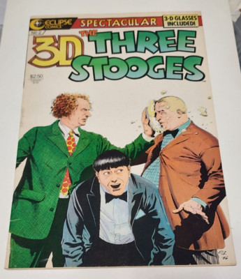 The Three Stooges No. 2 1986 3-D Comic Book Eclipse Comics