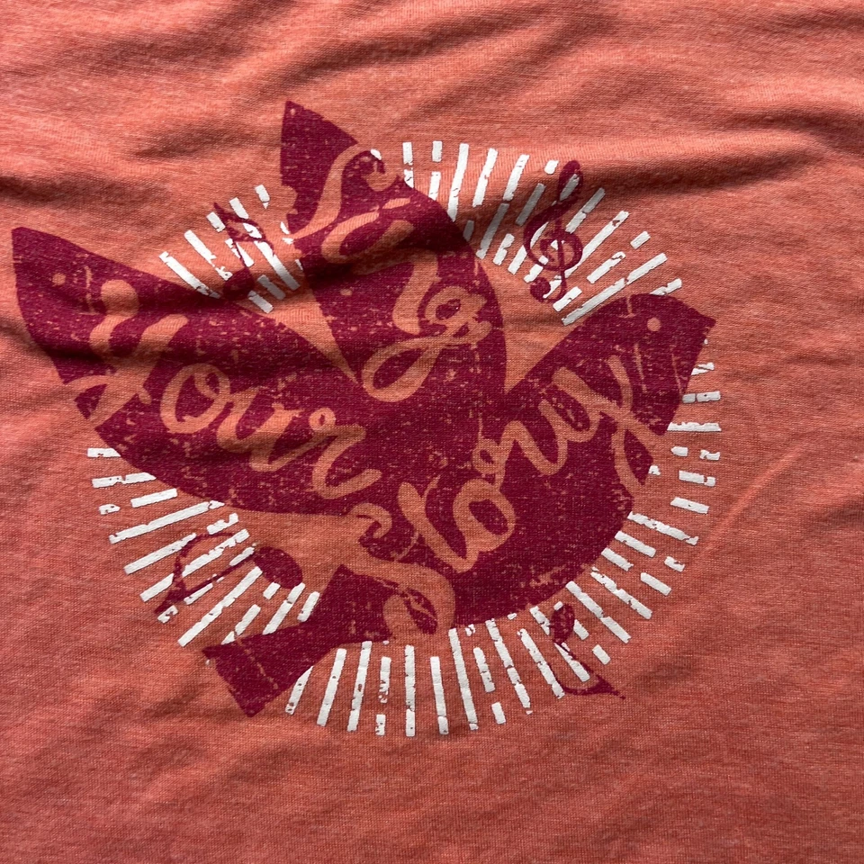 American Girl футболка девочек большой галстук спереди оранжевый графический петь свою историю - Изображение 4 из 4