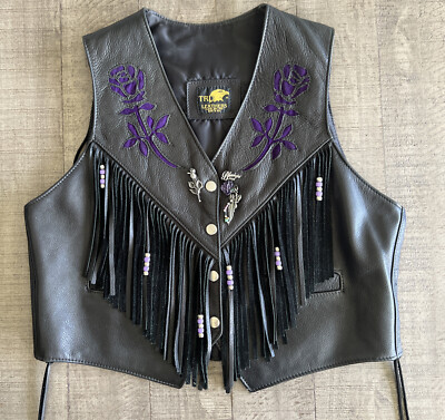 トップス NINE Fringe leather vest トップス NINE Fringe leather