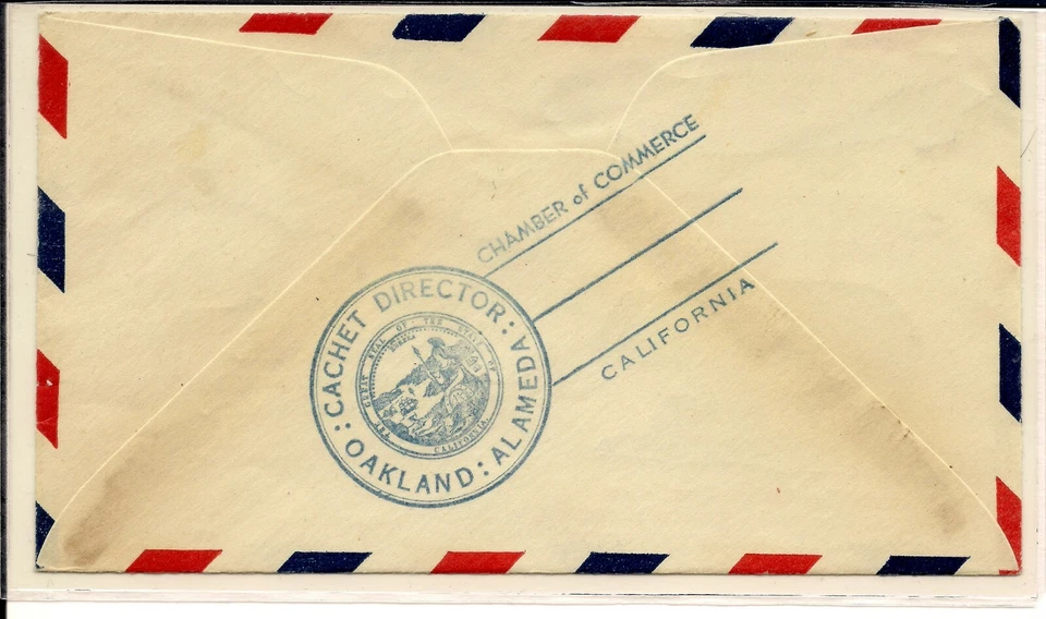 U.S.S. Macon Dirigible dated Jun 19th 34, with Bear and Blimp with red and blue  - Image 2 of 2