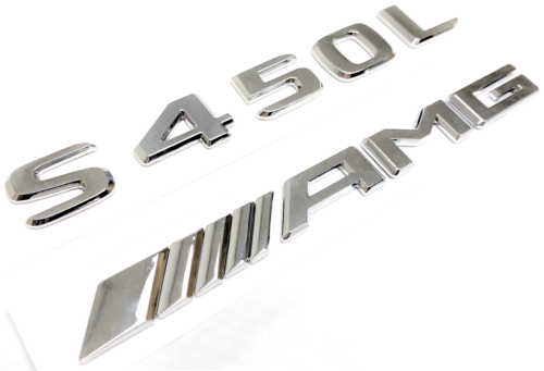 Chrome S420 Rear Trunk Emblem Badge – Replacement For Mercedes, Adhesive Nameplate Decal