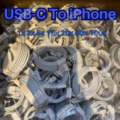 PD 20W Fast Charger Cable Cord Type-C USB C For iPhone 14 13 12 11 Pro Max X Lot