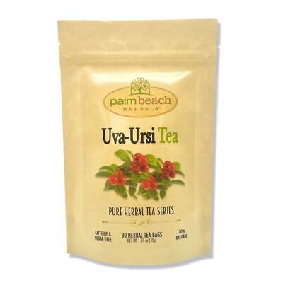 Uva Ursi Tea by Palm Beach Herbals | 30ct, Caffeine-Free 