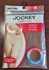 Jockey Essentials Women's Size M Seamfree Slipshort Smoothing Extra Coverage