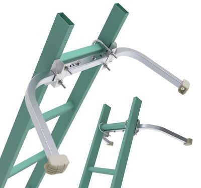 Ladder Stabilizerheavy Duty Aluminum Extended Ladder Accessory For Roof Gutter C