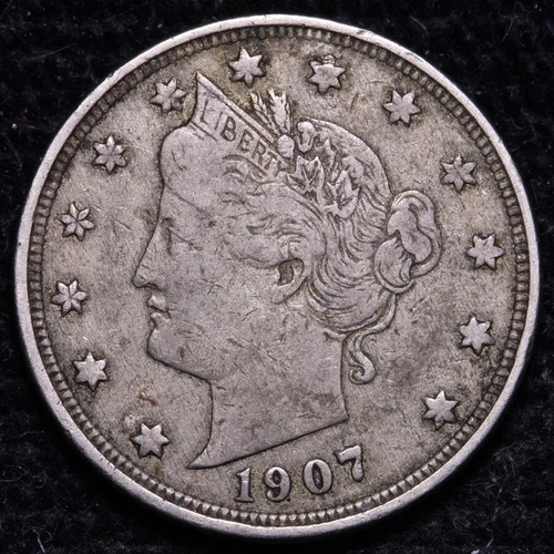Photo of a 1907-P Liberty Nickel from an eBay listing that sold on Jul 20, 2026