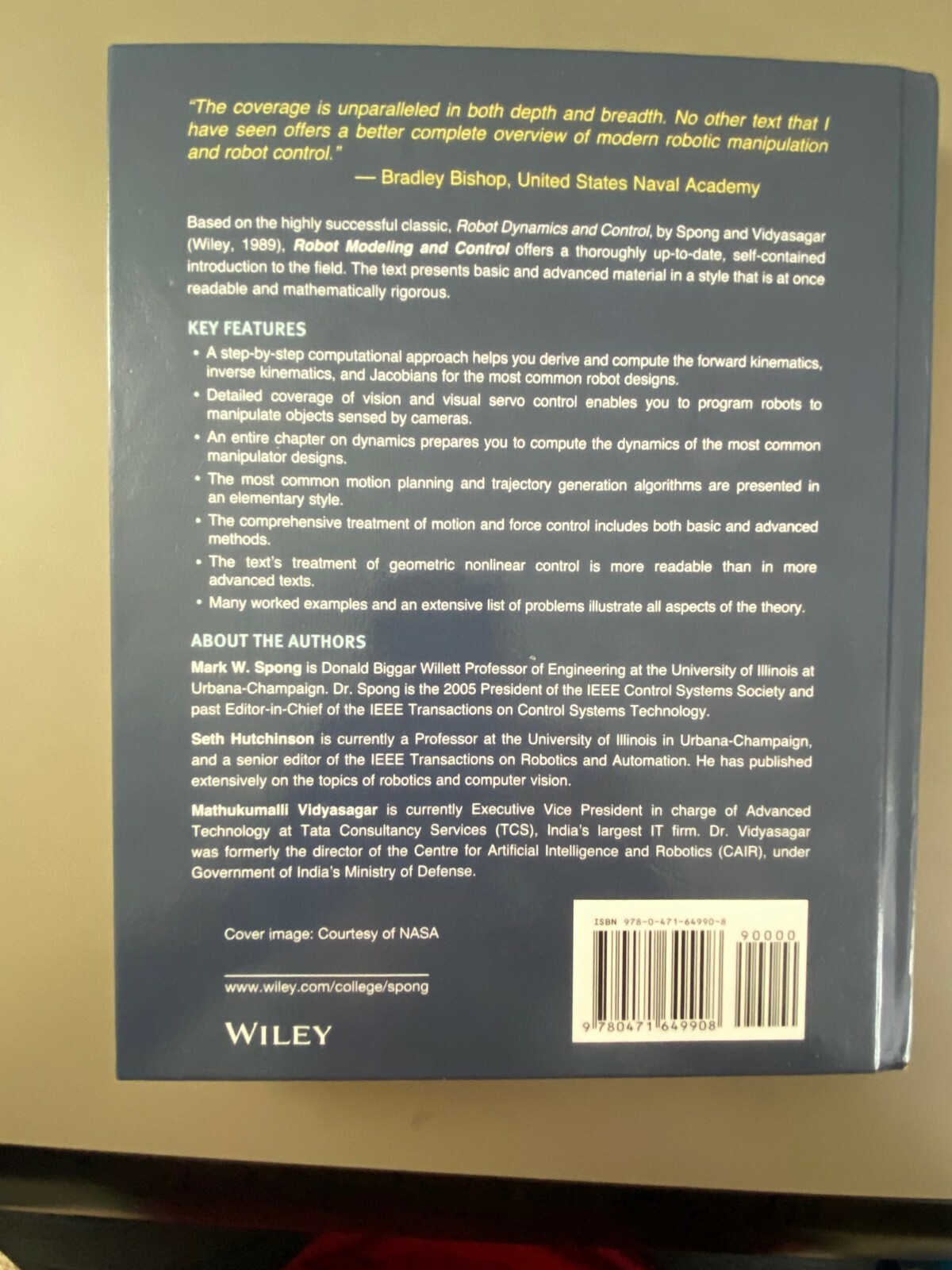 robot dynamics and control spong