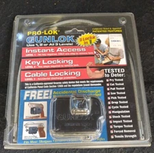 Pro-Lok Gunlok 3 Locks In 1 Protection Cable Included Brand New Open Box w Key