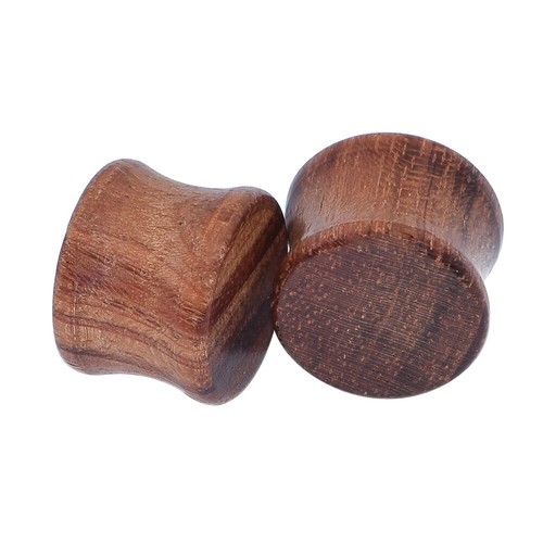 2pcs Wood Ear Tunnels Vintage Wooden Ear Gauges Ear Expander Plugs Stretcher USA - Picture 9 of 12