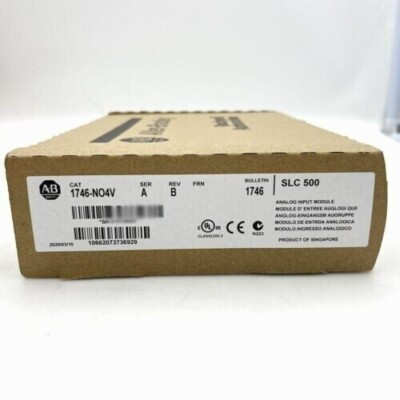 Neu Factory Sealed AB 1746-NO4V SER A SLC 500 SPS Analog Output Module 1746NO4V