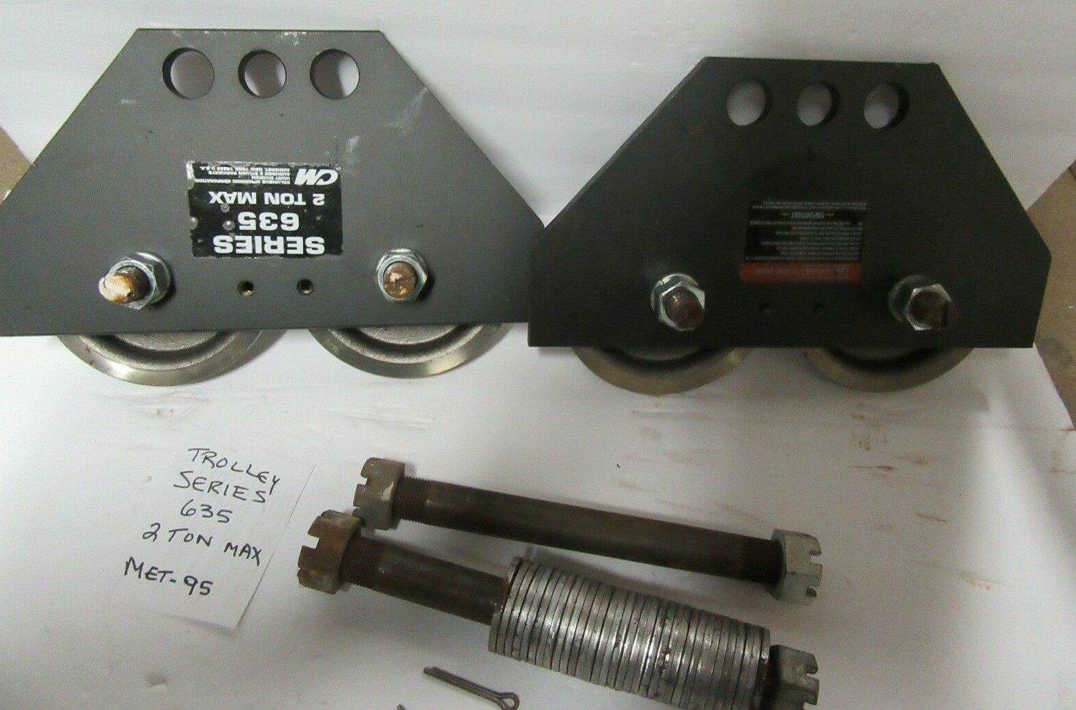 CM Trolley Series 635 2 Ton Low Headroom Trolley TROLLEY ONLY MT951