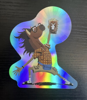 DUTCH Bros STICKER Decal COFFEE Cold BREW 2023 HTF Rare HOLOGRAM Horse APRIL