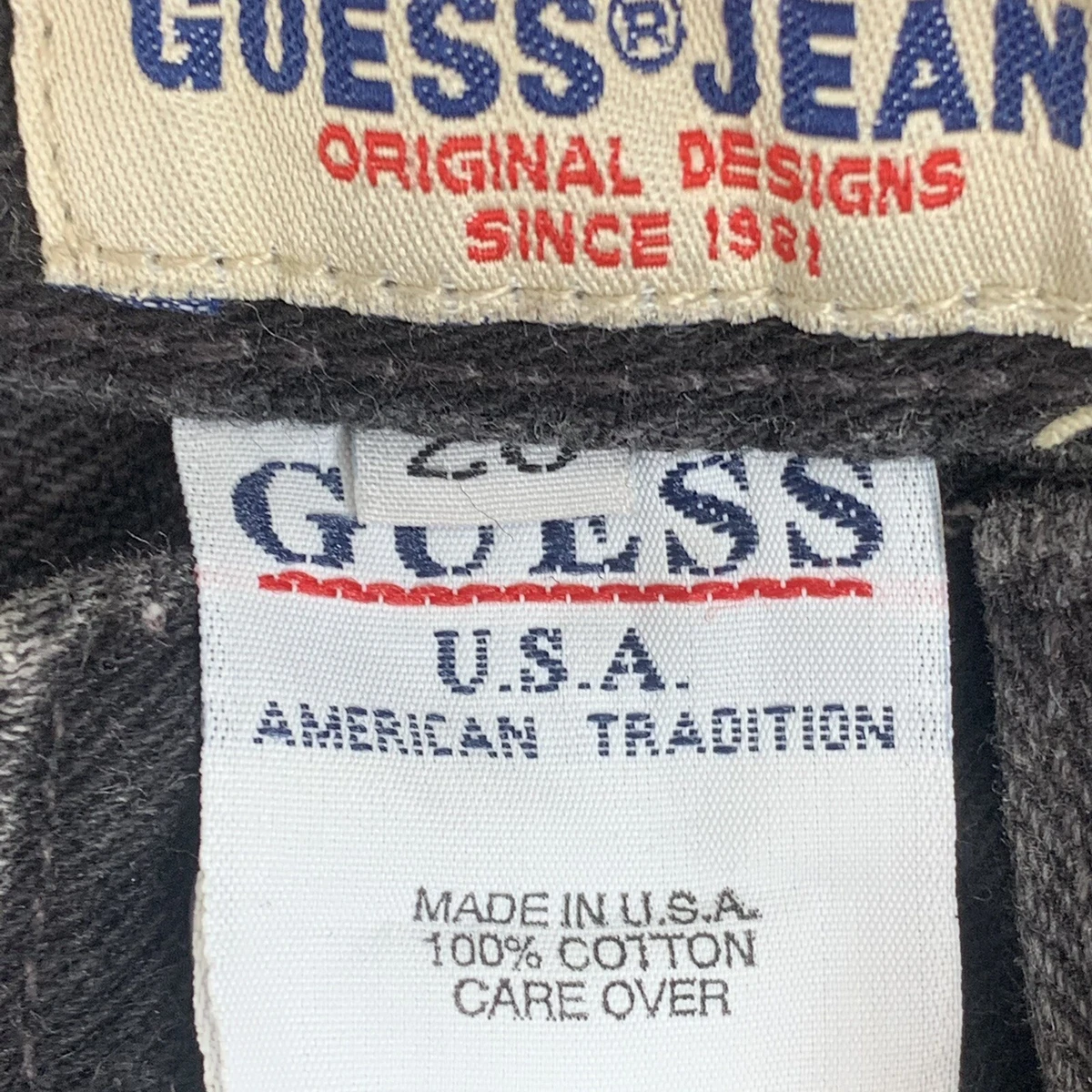 Vintage guess jeans labels cheap