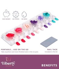 Liberty Nailbar holder for painting and decorating press-on nails