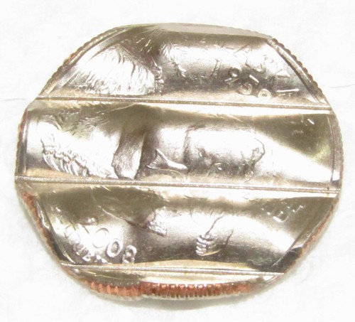 2008 D Alaska State Quarter Waffle Canceled Coin Uncirculated Waffled Coin - Picture 3 of 9