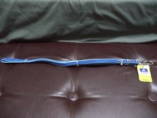 NEW TOP PAW LEASH 1/2" x 4' PET DOG STANDARD BLUE COLOR CHROME BONES DESIGN XXS