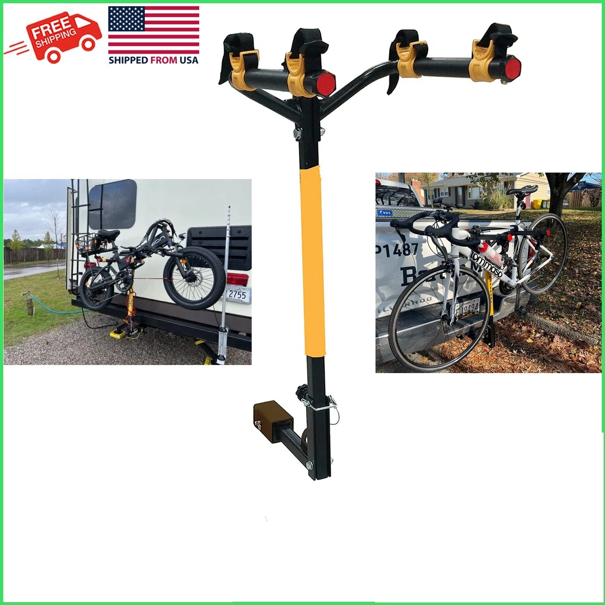 porta bicicletas para vehiculo con enganches americanos 