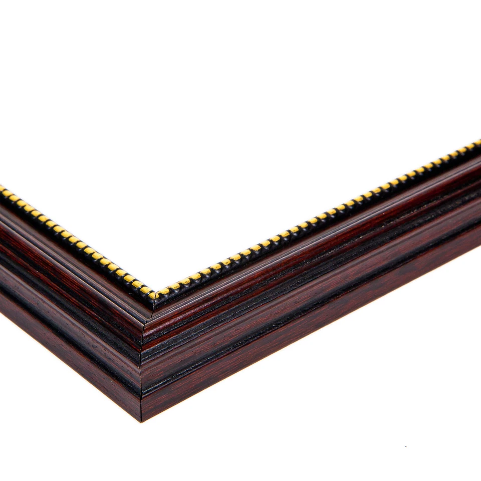 Marco de póster ArtToFrames personalizado cerezo rojo con cuentas madera de 1" de ancho Foto 2 de 4