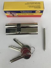 Sterling EPN3550 Double Euro 5 Pin Cylinder 85mm (35x50), Polished Nickel (M205)