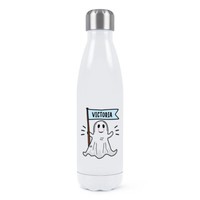 Personalisiert Boo Geist Doppelwand Wasserflasche Gruselig Halloween Lustig