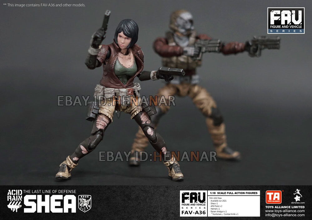 Acid Rain World FAV-A36 Shea 1/18 Female Action Figure Model