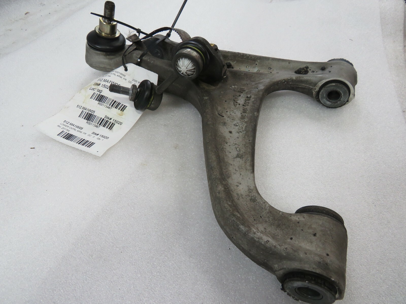 Maserati M128, Coupe, Spyder, RH, Front Lower Control Arm, Used, P/N 201784
